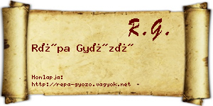 Répa Győző névjegykártya